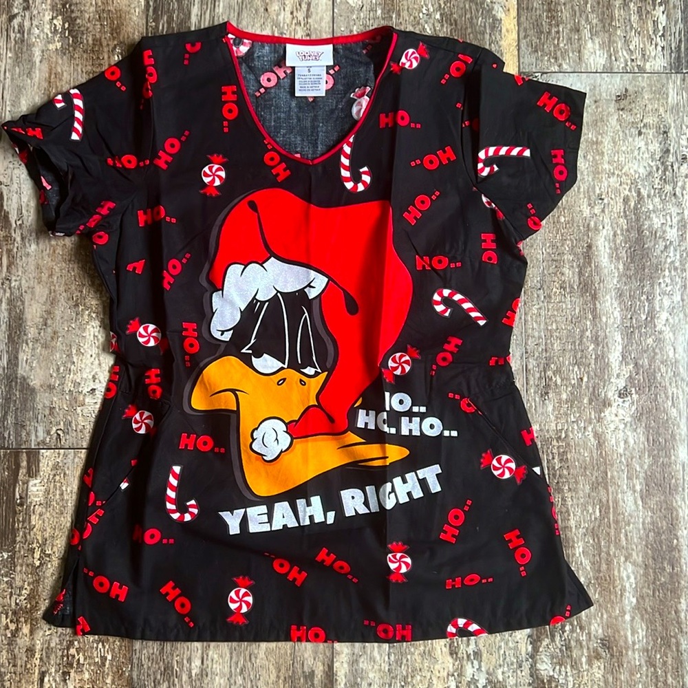 Women’s Christmas Scrub Top